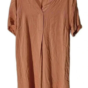 H&M Casual Oversized Tunic Dress - Soft Peach Color